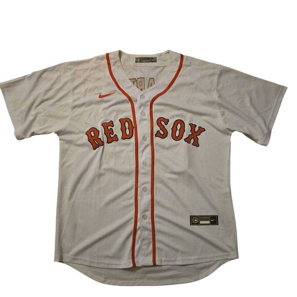 Boston Red Sox J.D. Martinez #28 Nike Mens Jersey Sz Large Flaco Dingers MLB - Picture 1 of 6